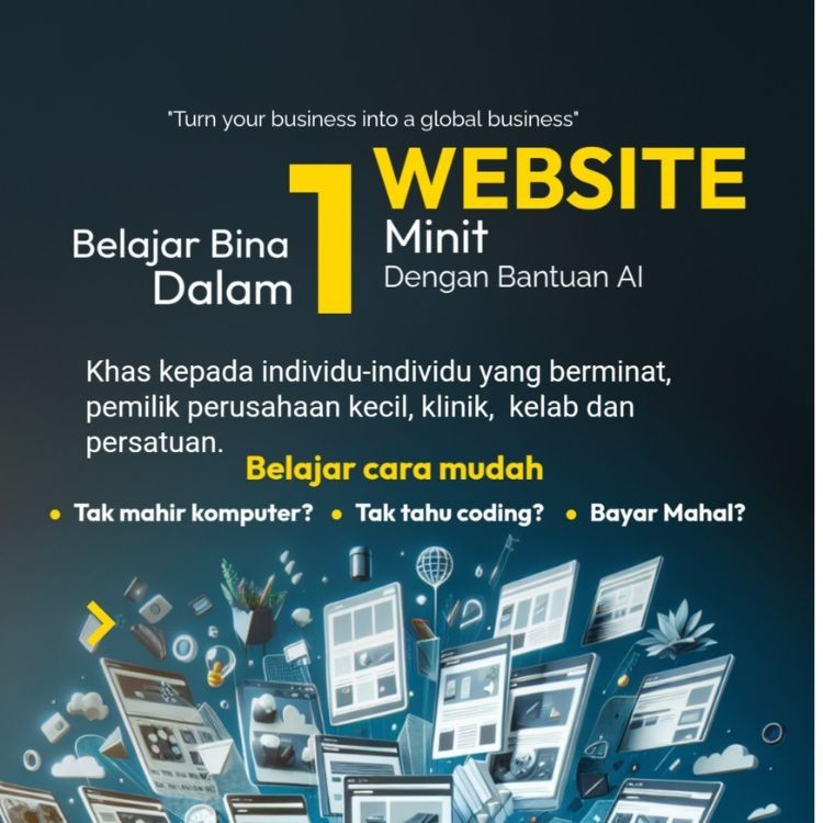RAHSIA TERBONGKAR! BINA WEBSITE SENDIRI SEPANTAS 1 MINIT DENGAN TEKNOLOGI AI!